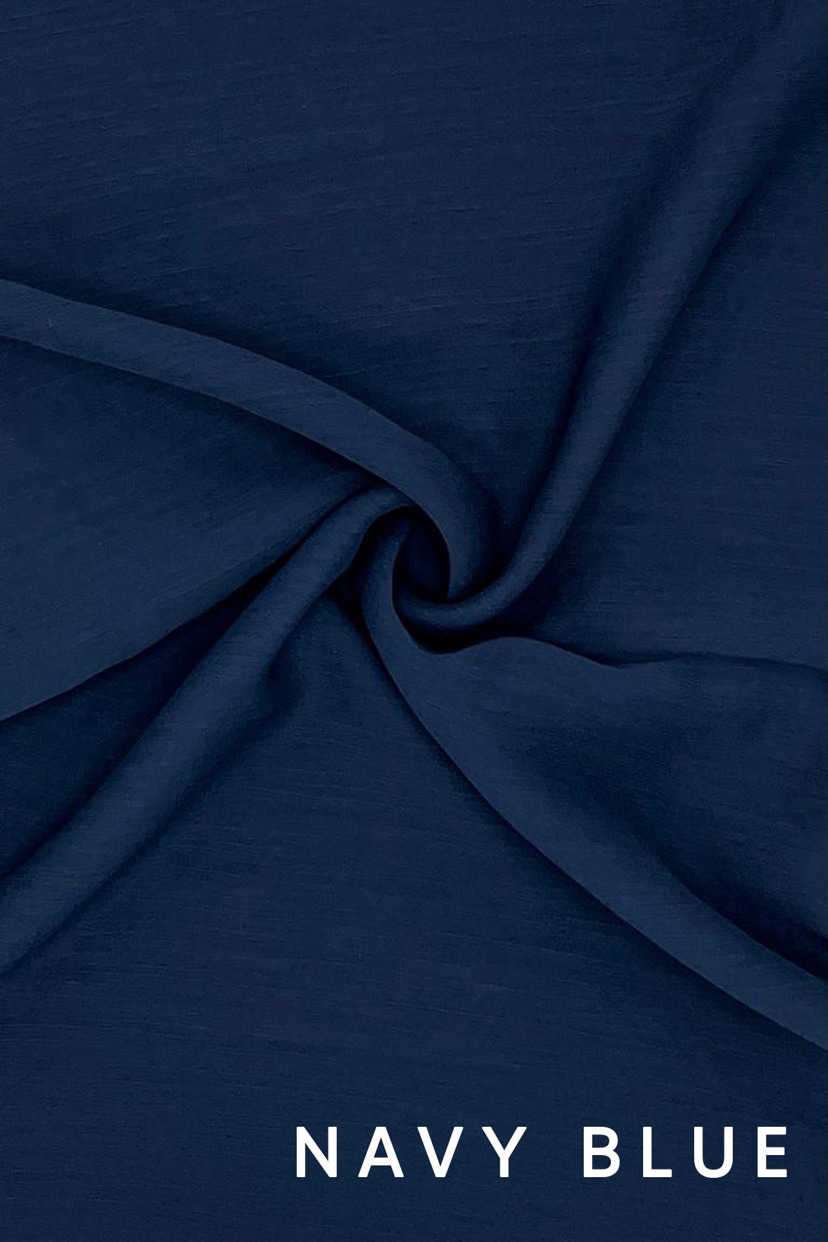 Crinkle Chiffon - Navy Blue